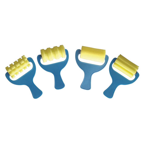 Corrugated Sponge Rollers 4 pack